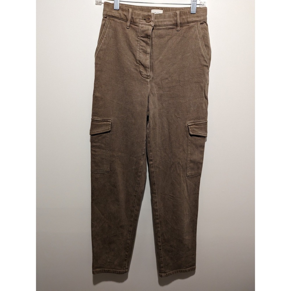 Aritzia Wilfred Free Modern Cargo Utility Pant High Waisted Women's Size 6 Brown